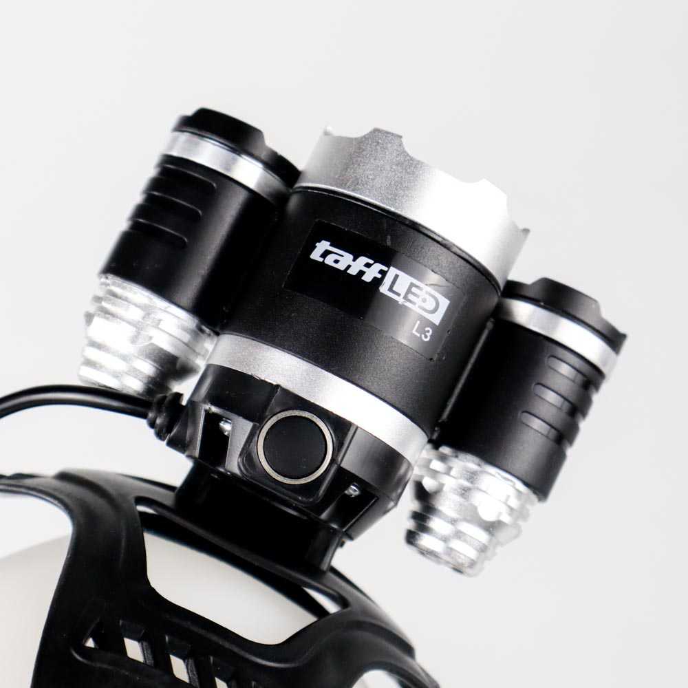 TaffLED Ares Headlamp Headlight 3 LED Cree XM-L T6 + 2 XEP - L3