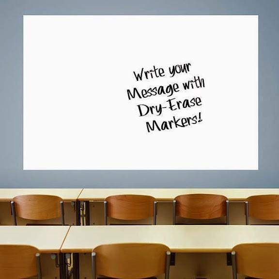 Jual Must Have!! Stiker Papan Tulis Putih / Whiteboard Sticker / White