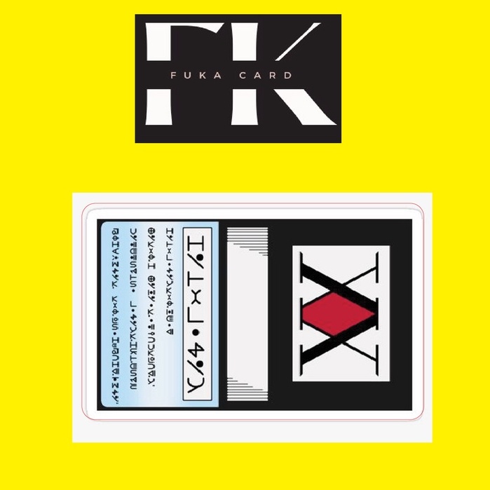 promo hunterxhunter hxh hunter x hunter card lisensi lisence skincard skin atm flazz kredit id card 