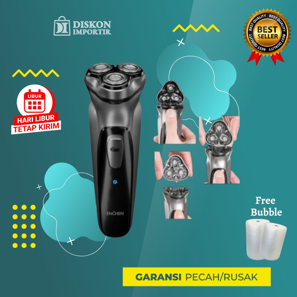 Alat Cukur Kumis Jenggot Enchen Blackstone 3D Electric Shaver Pencukur Jamban