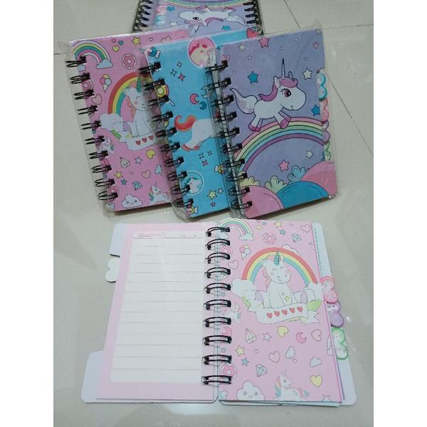 

Notebook Karakter Unicorn Buku Diary Spiral Sedang Motif Lucu