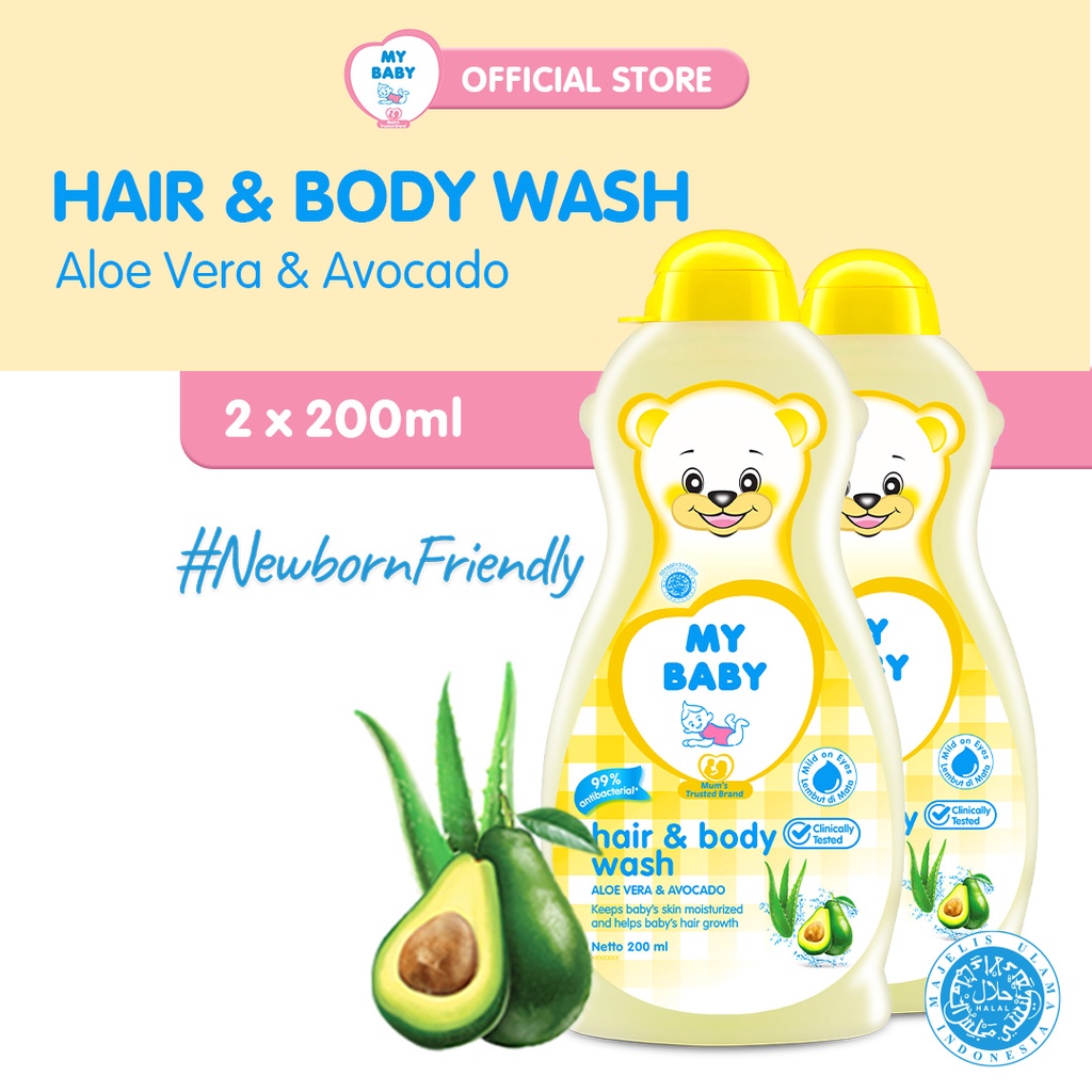 MY BABY Hair & Body Wash [200 mL / 2 pcs] - Exp: 10.2025