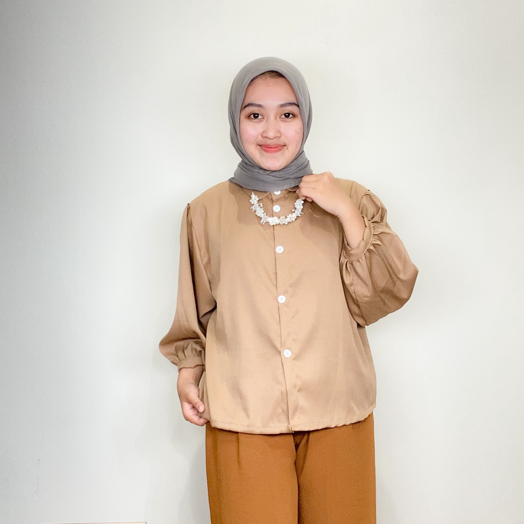 ELZE BLOUSE POLOS SHAKILLA - ATASAN WANITA NEW