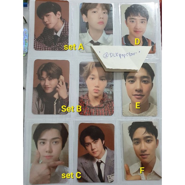 EXO PHOTOPACK SEASON GREETING 2021 BAEKHYUN TIRTIR PHOTOCARD DO ALBUM EMPATHY