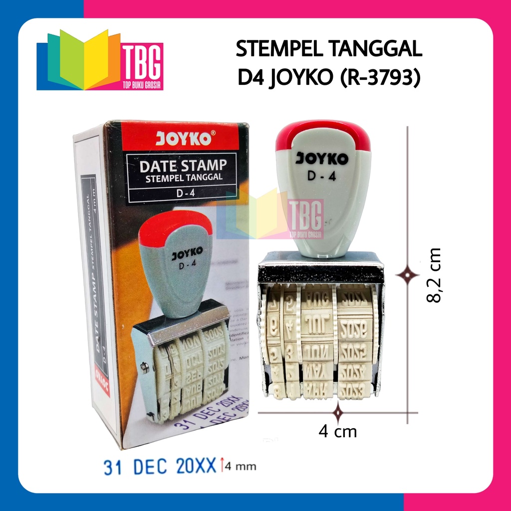 

1 PCS STEMPEL TANGGAL D-4 JOYKO/ DATE STAMP D4/ STAMPEL (R-3793)