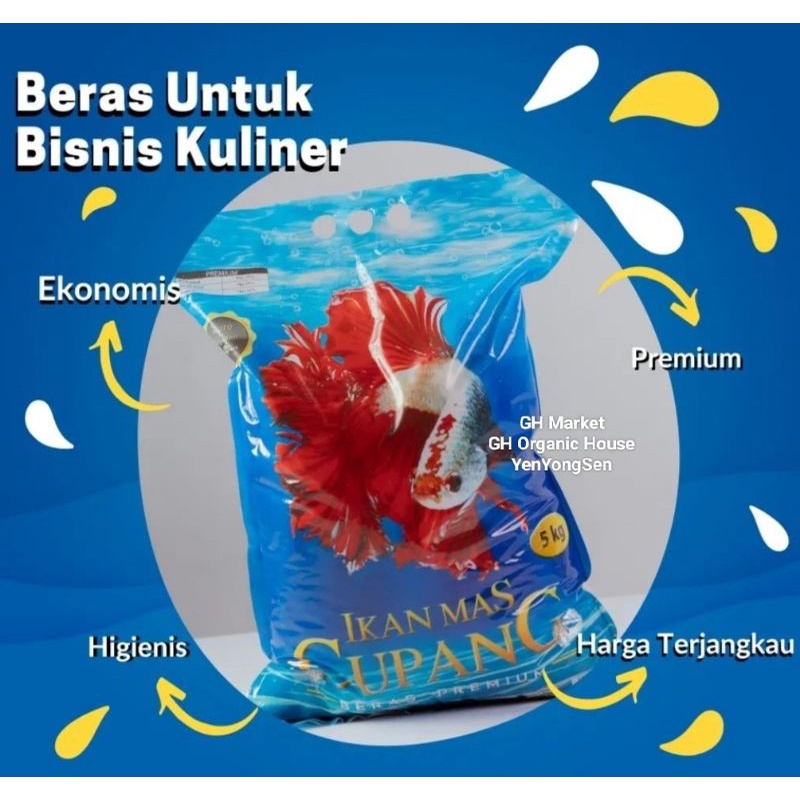 Beras Ikan Cupang 5 Kg Terlaris Enak Higienis Ekonomis Beras 5kg Lezat