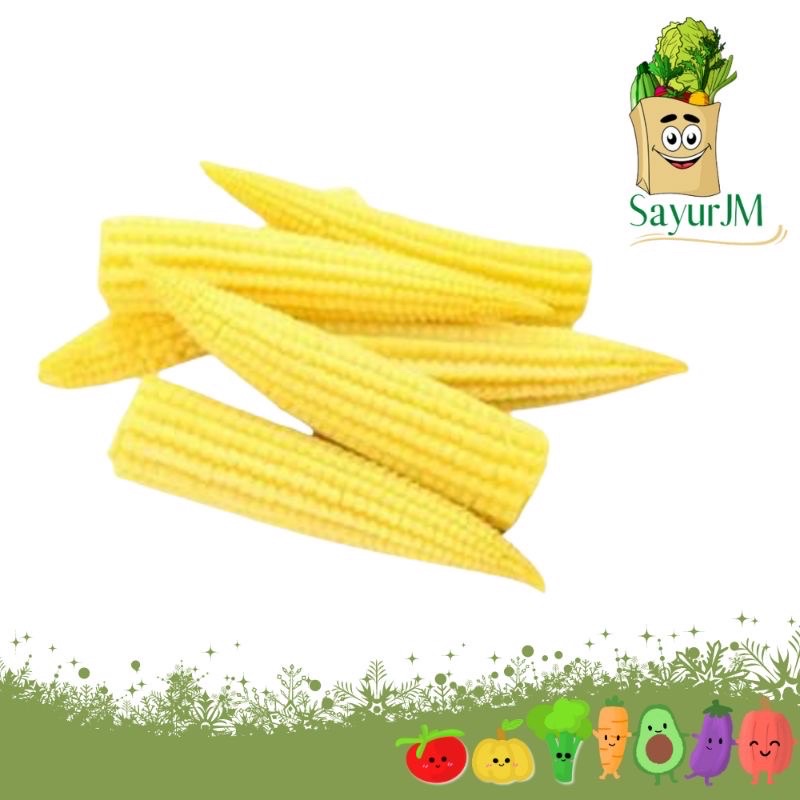 

SayurJM - Sayur Jagung Mini Kupas Segar 250gr / Acar Kupas