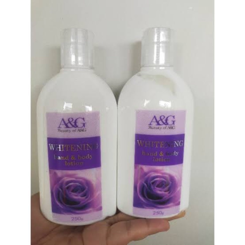 A&amp;G body lotion // peach // pink