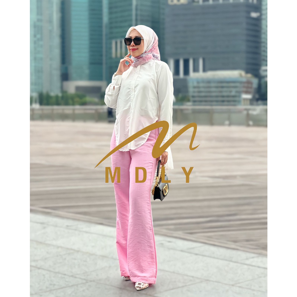 Celana kerja casual forma - Deya Pants Linen Edition by MDLY  DETAILS Fabric : Soft Linen