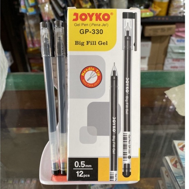 

( 1 PCS ) Pulpen Gel / Pena Jel Bigfill / Gel Pen Gp-330 Big Fill Gel Joyko