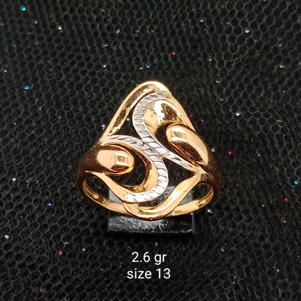 Cincin emas 17K - 2.6 gr kadar 750 - 3912