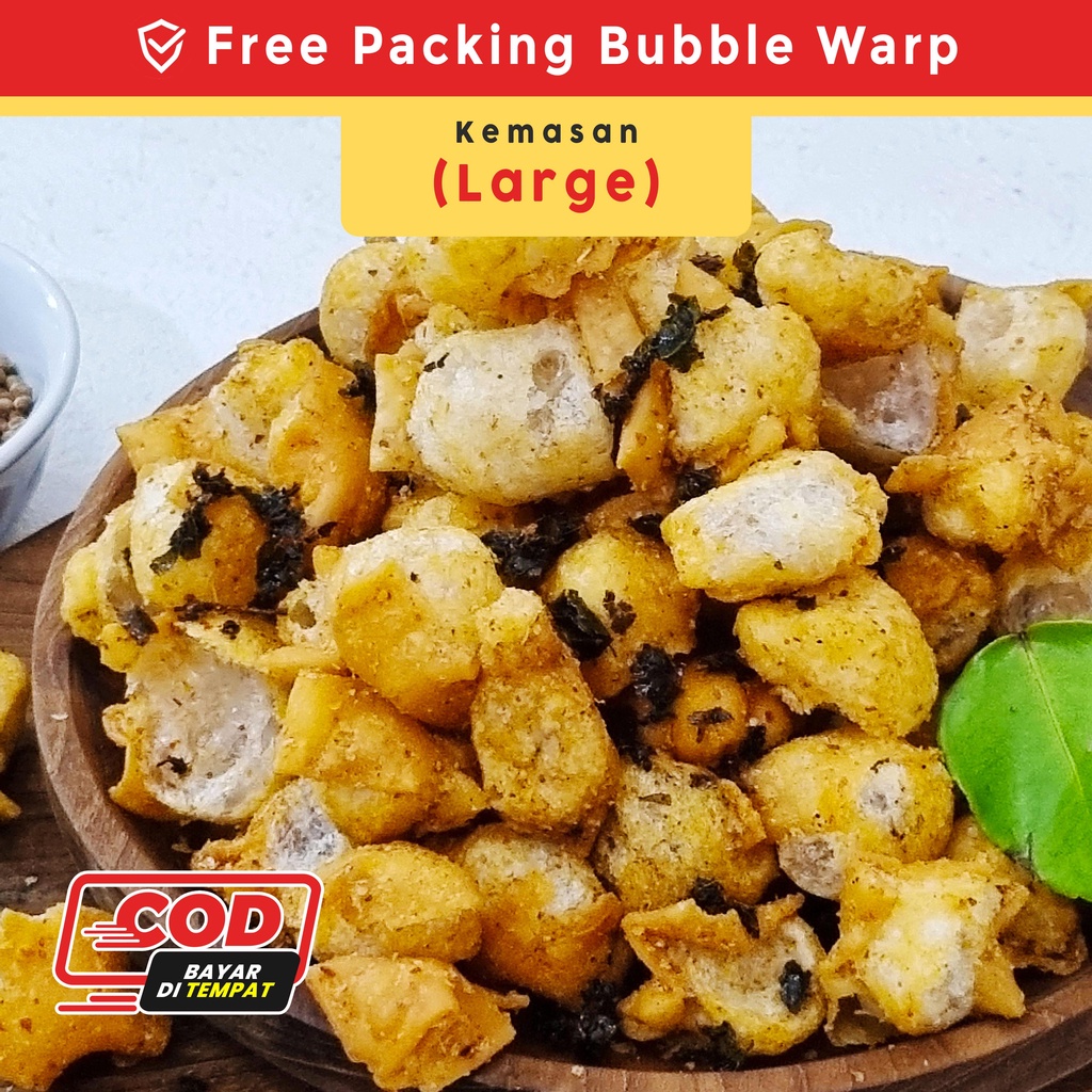 

Siomay Kering PEDAS Camilan Ukuran L (large) / Snack / Cemilan PEDAS Kemasan standing pouch { Camilan ahayyy }