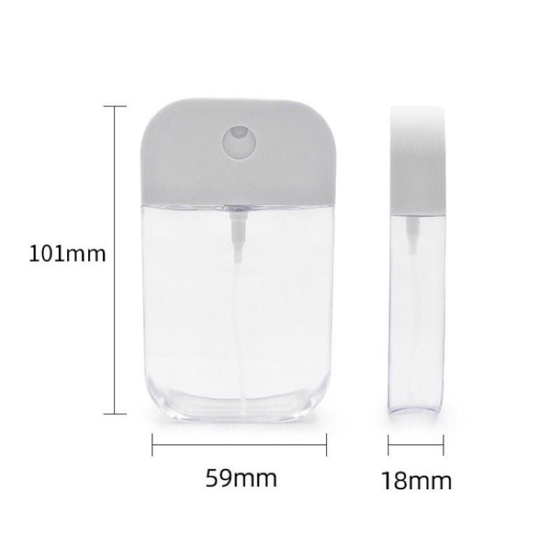 Botol spray kecil 35ml 50ml / botol spray alkohol / botol mini silikon botol spray