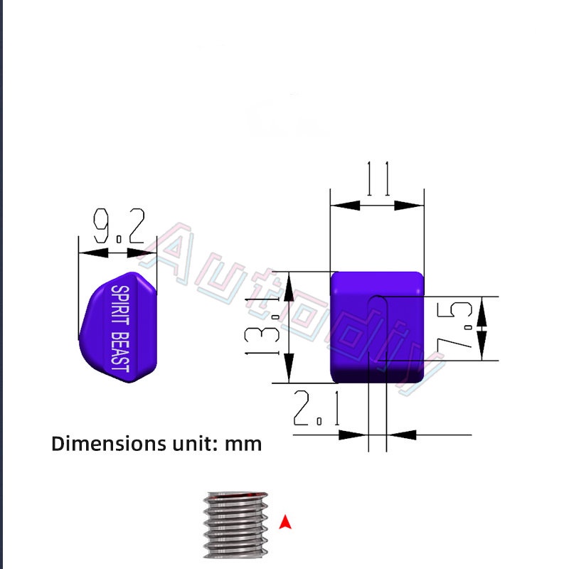 Spirit Beast Tombol Start Lampu Sein Highlow Beam Untuk Motor Universal