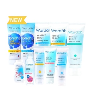 WARDAH Perfect Bright Series | Creamy Foam Moisturizer Tone Up Peel Off Powder Micellar BB Powder