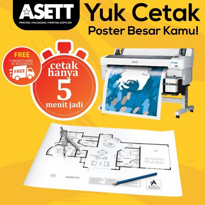

HOT SALE Cetak A1 Full Color ( 85 x 60 cm) + Free Laminasi