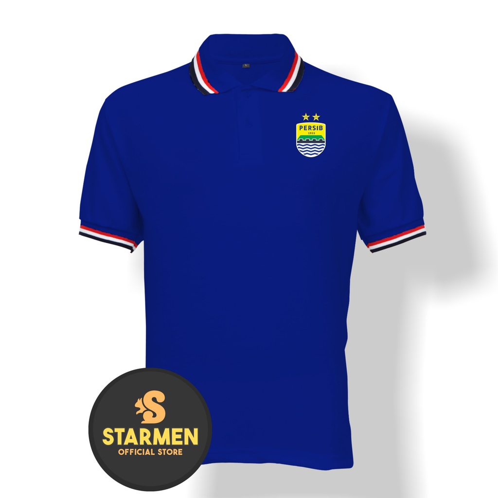 Kaos Polo Shirt Pria Kerah Logo PERSIB