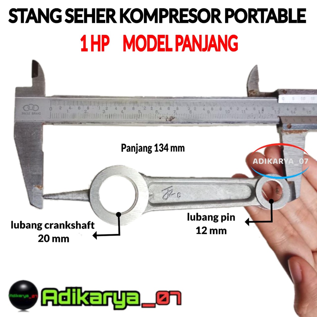 Stang seher kompresor controd stang seher kompresor listrik piston kompresor LAKONI 1HP- 2HP PANJANG