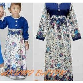 Dress / Terusan / Baju Muslim / Gamis Batik Anak Perempuan 1036 - S