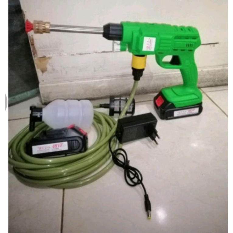 Mesin cuci motor & mobil steam baterai 48 volt RUI/ jet cleaner