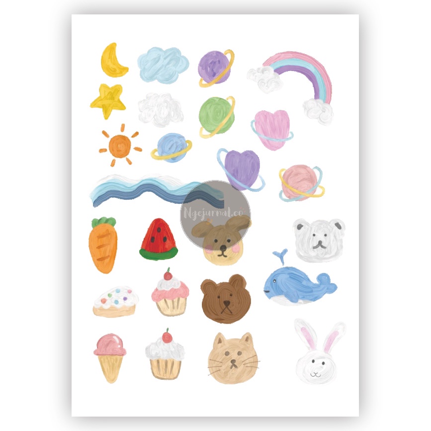 STIKER ANTI AIR | STIKER CUTE |  STIKER CASE | STIKER JURNAL | STIKER BINDER AESTHETIC