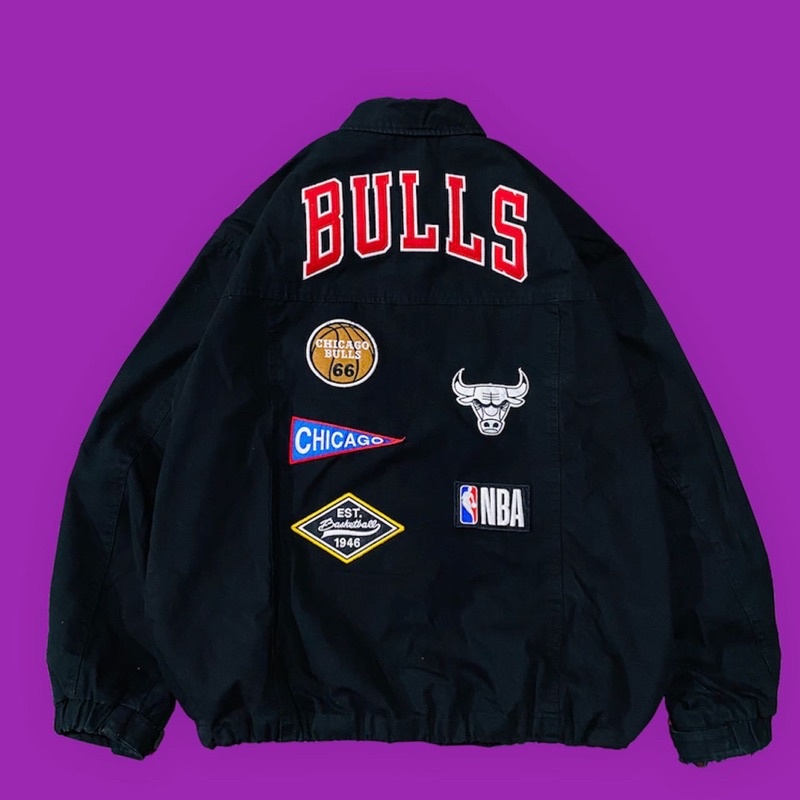 jacket nba chicago bulls second original vintage