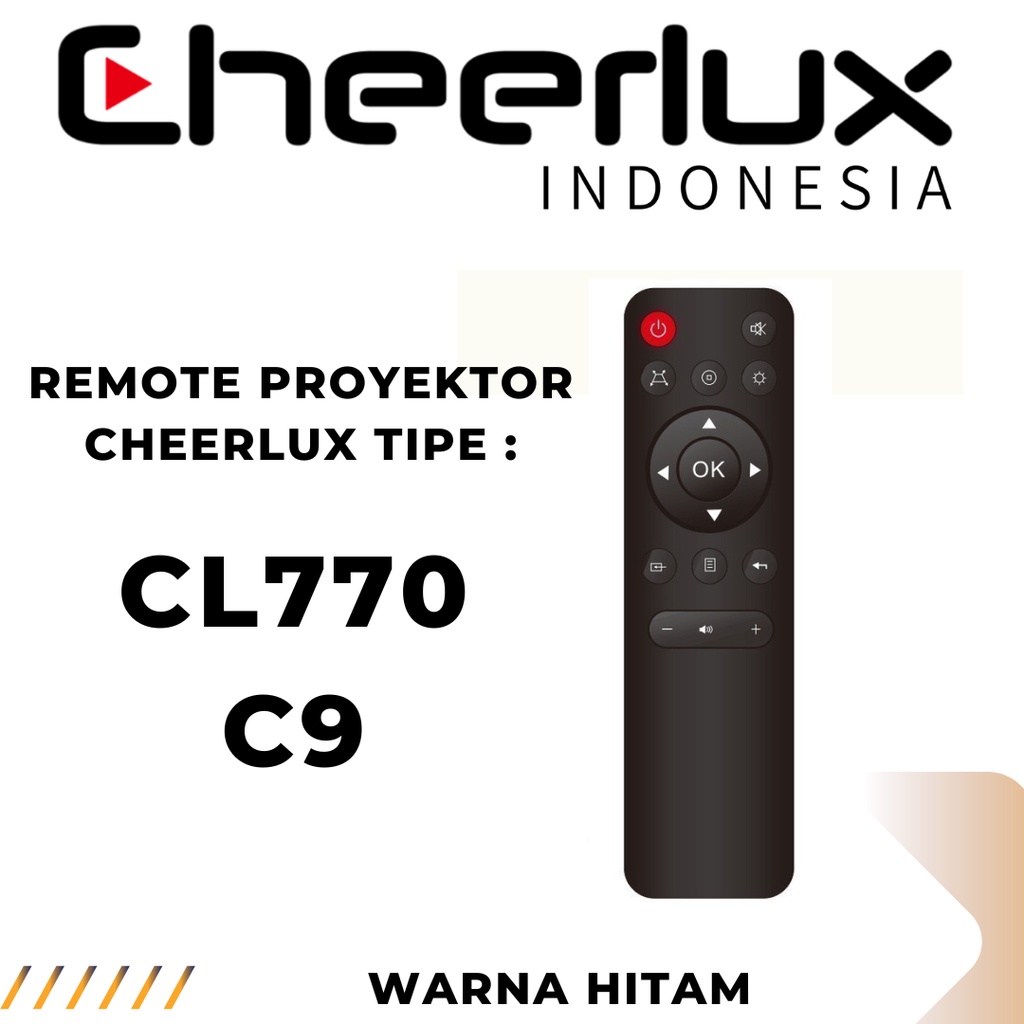 CHEERLUX INDONESIA | Remote Proyektor Cheerlux Universal untuk semua Tipe Cheerlux