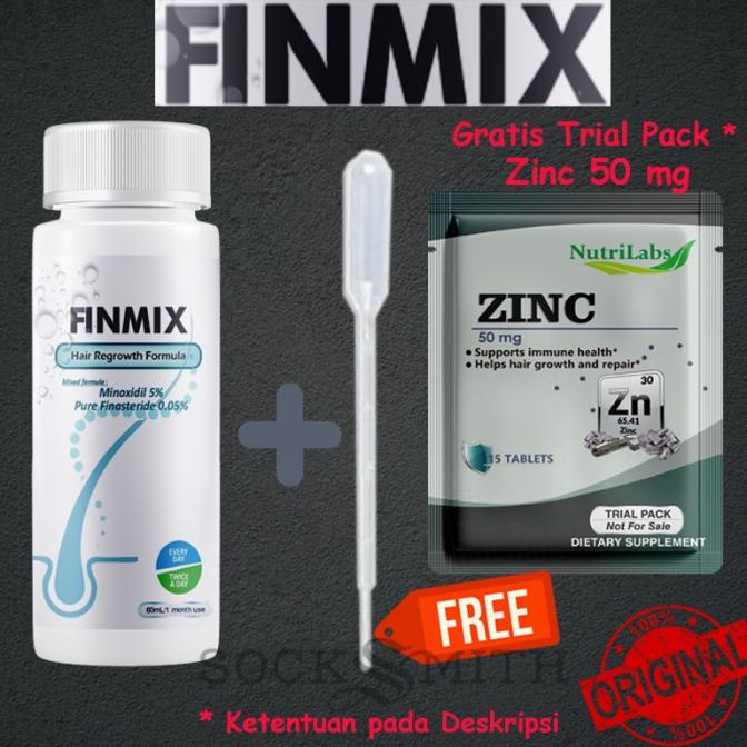 FINMIX Pure Finas 0.05% Minoxidil 5% 60mL Formulasi USA 100% Original
