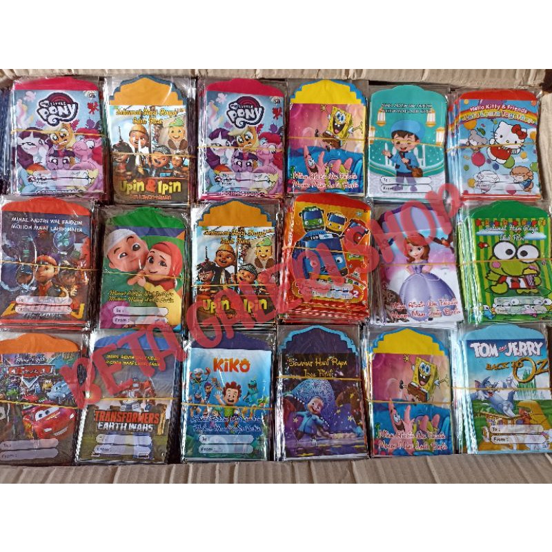 

▼BETA GALERI SHOP▼Amplop Lebaran Ukuran Sedang 1 pack isi 8