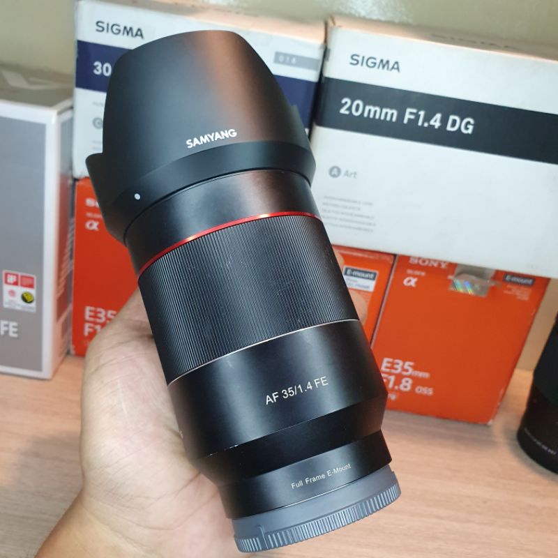 LENSA SAMYANG AF FE 35MM F1.4 - LENSA SAMYANG AF 35MM F1.8 -  LENSA SONY 35MM - LENSA FIK SONY