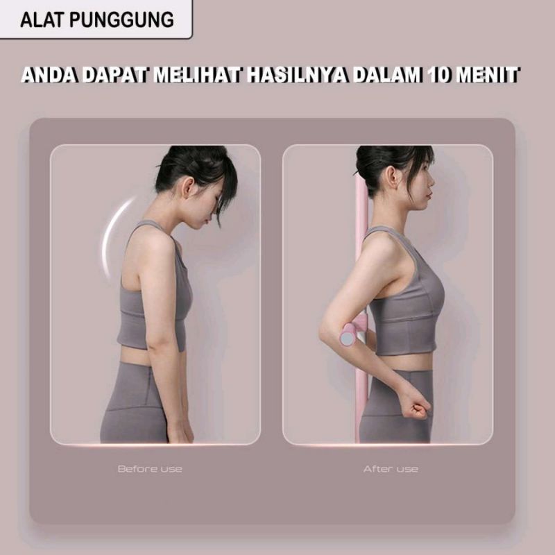 Tongkat Yoga Stick Alat Olahraga Body Pilates Alat Penegak Punggung Tubuh