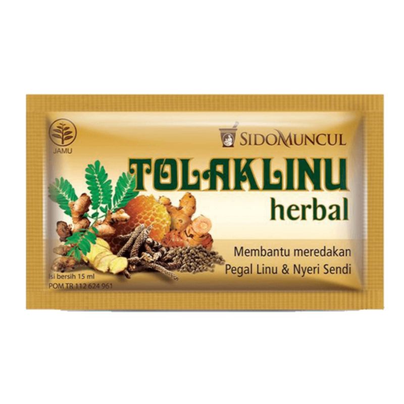 Tolak Linu Cair Sachet 15ml Herbal Alami - Pegal Linu Nyeri Sendi