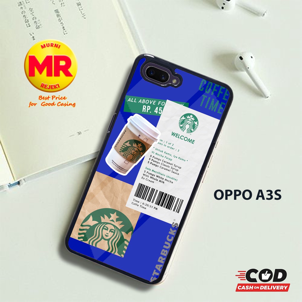 Murni Case - Case - OPPO A3S [ STARBUCKS ] - Fashion Case - Case Terbaru - Case Termurah - Case Terl