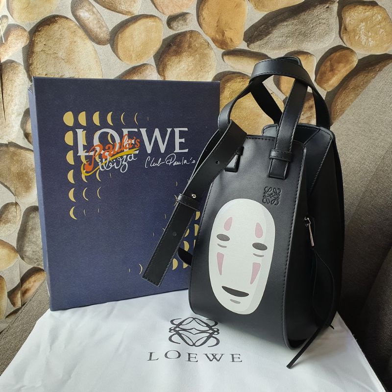 Tas Wanita Tote Murah | L Kaonashi Small Ham - mock Classic Calfskin HITAM AK82131-8 Q061Q