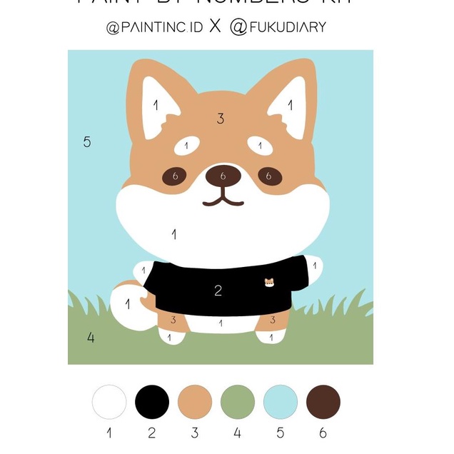 

Paint by Numbers Kit: Paintinc ID X Fukudiary | Painting Kit | Hampers - TANPA KUAS