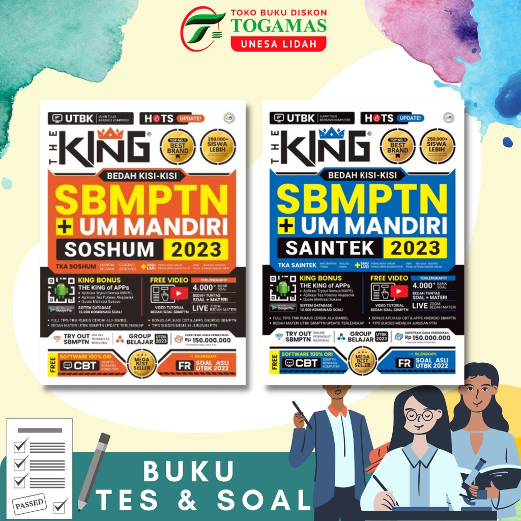 SIAP KIRIM!!! THE KING BEDAH KISI-KISI SBMPTN SAINTEK &amp; SOSHUM 2023 / THE KING BEDAH TUNTAS TPS + B.INGGRIS UTBK SBMPTN 2023