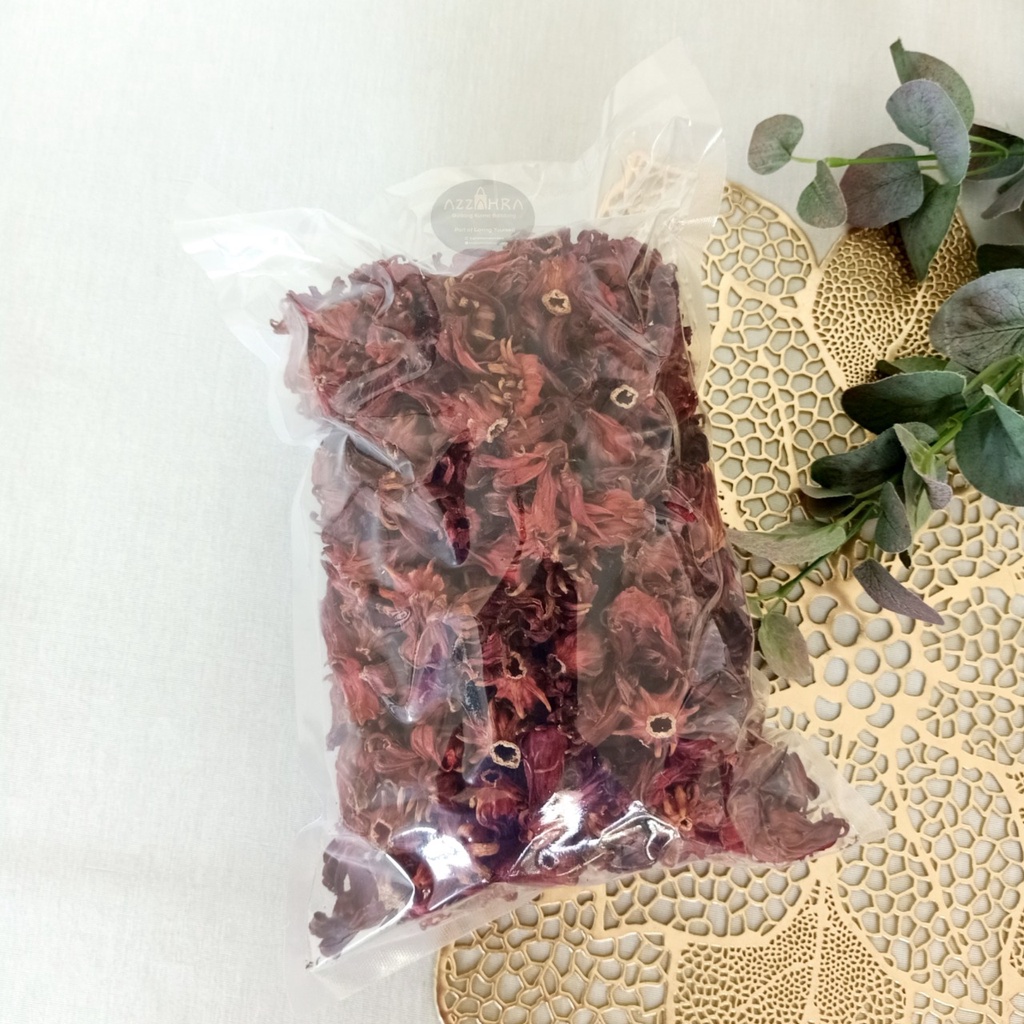 

Hibiscus Rosella Tea 250gr - Teh Bunga Rosella Merah Ungu - Daun Bunga Rosella - Teh Rosella Merah / Bunga Rosella Organik