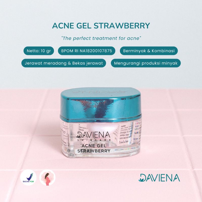 Daviena Skincare Acne Gel Strawberry Acne Series