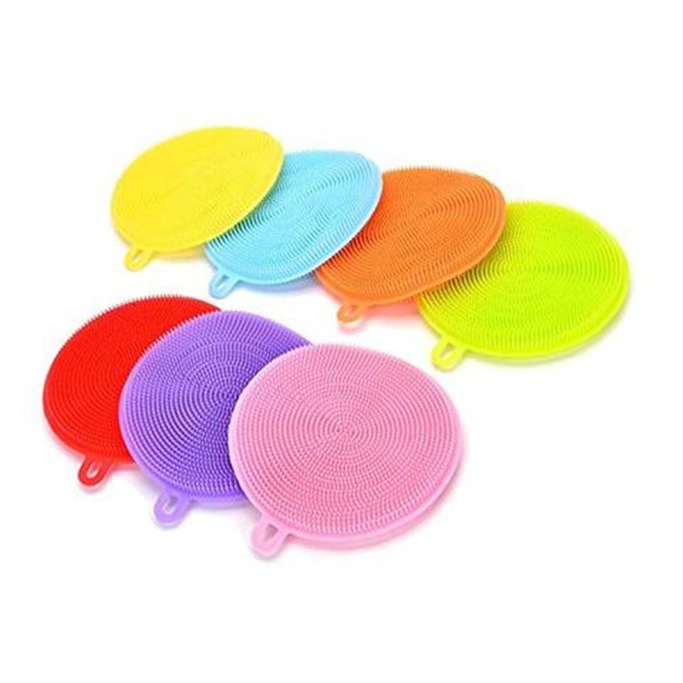 Murah Lebay SCP01 Spons Cuci Piring Silikon Sponge Cuci Piring Serbaguna Spons Anti Bakteri Silicone