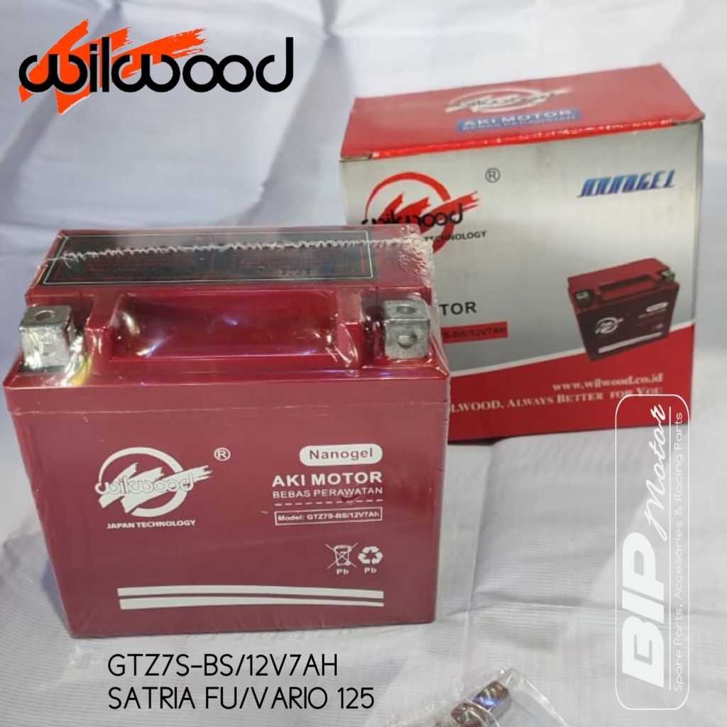AKI GTZ7S-BS/12V7AH SATRIA FU / VARIO 125 KERING NANOGEL WILWOOD AKI SATRIA FU AKI VARIO 125