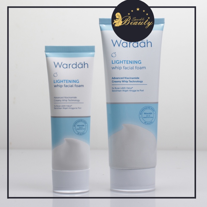 Wardah Lightening Whip Facial Foam 100-50ml/REALLPICT/BPOM/pembersih wajah wardah/pencuci muka/abun 