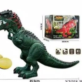 mainan dinosaurus TYREX 45 cm besar dino mainan jalan dan suara