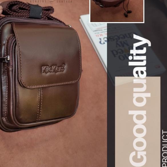 tas kecil pria kulit asli