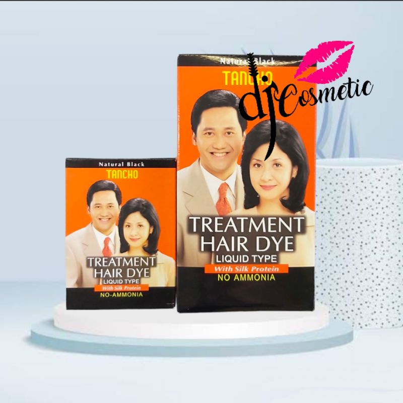 Tancho Treatment Hair Dye Natural Black Liquid Type 40ml | 80ml | Pewarna Rambut