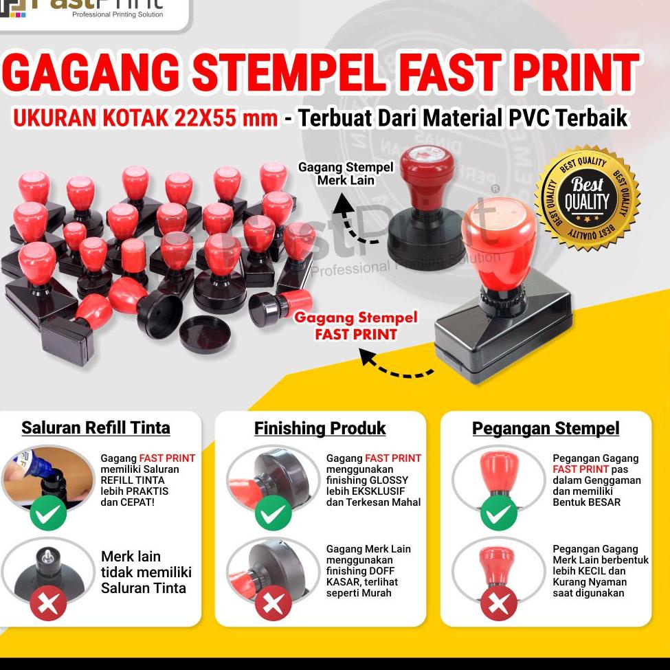 

は Gagang Stempel Flash Warna Ukuran Kotak 22x55mm ゎ