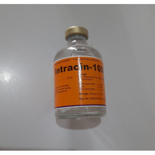 INTRACIN 10S 50ml - Hormon Perangsang Kontraksi Uterus Kelenjar Susu Hewan