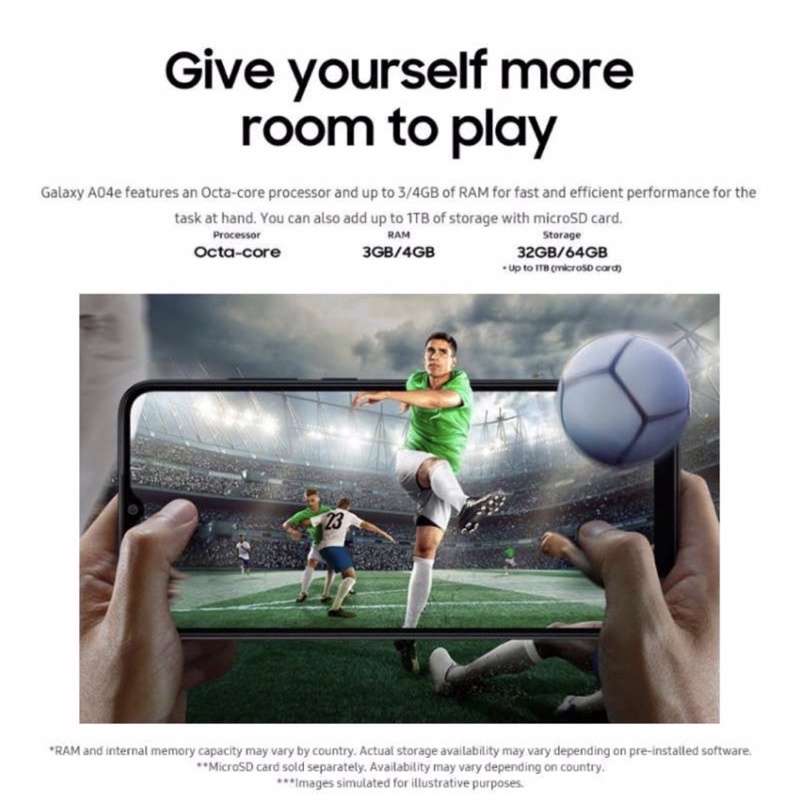 Samsung A04 [3GB+32GB - 4GB+64GB] MediaTek Helio P35 | 50MP Dual Camera | 6.5&quot; PLS LCD | Li-Po 5000mAh | Garansi Resmi Sein 1 Tahun