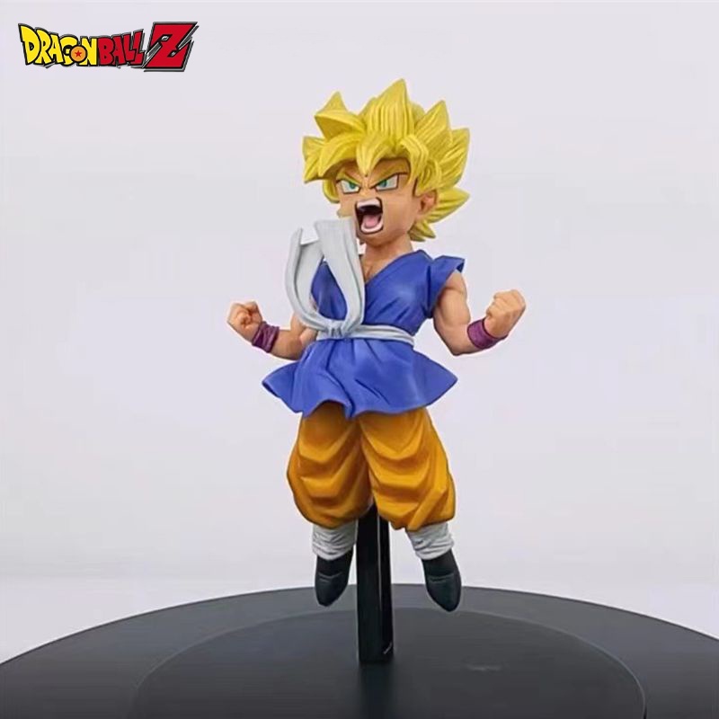 Mainan Action Figure Model Anime Dragon Ball Goku Super Saiyan Ukuran 16cm Untuk Koleksi Anak