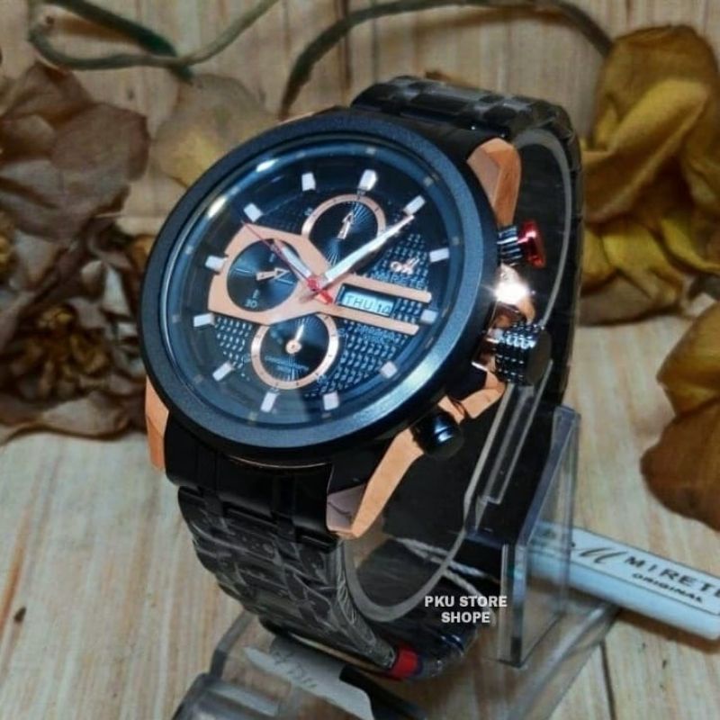 Jam Tangan Mirete Sport New!! Mewah Elegan Anti Air | FITUR Tanggal Hari Aktif | JAM Tangan Kasual Pria MIRETE