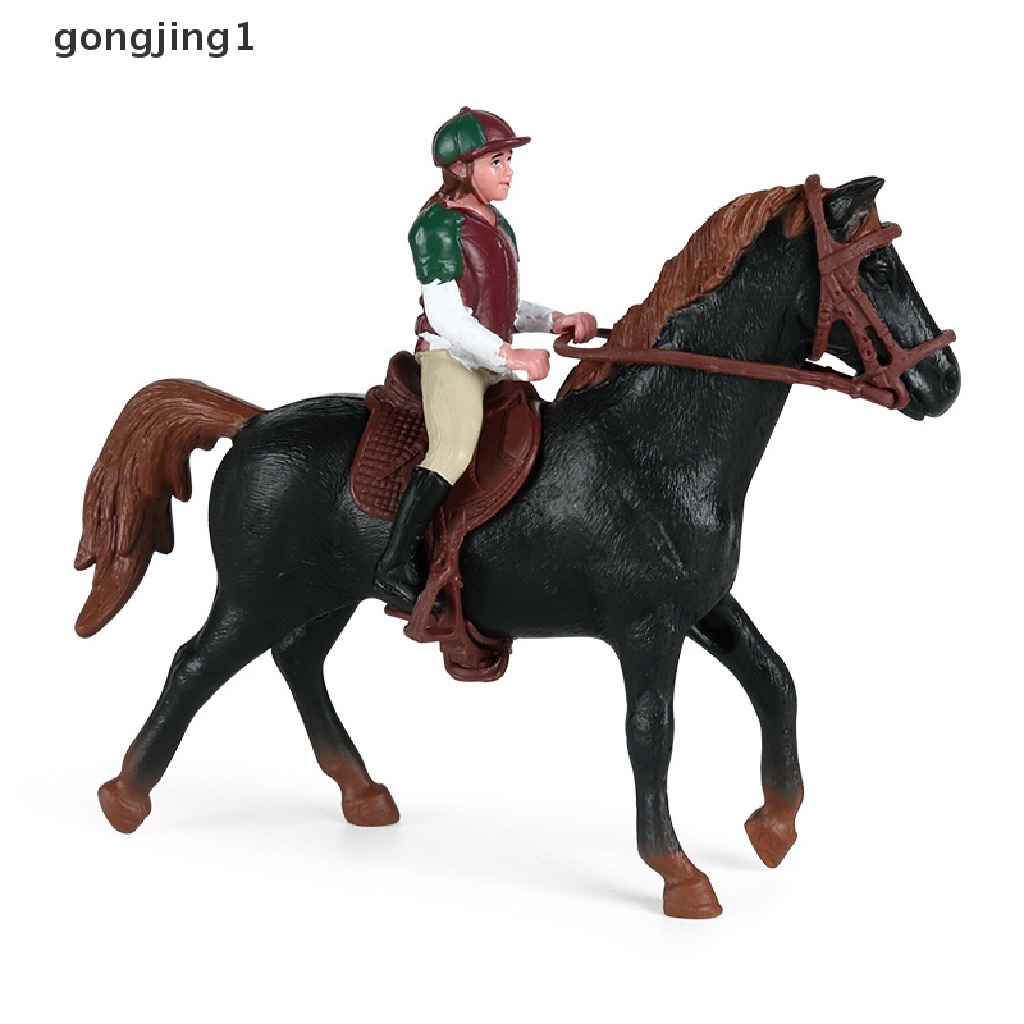 Ggg Mainan Action Figure Model Binatang Kuda Balap Untuk Koleksi